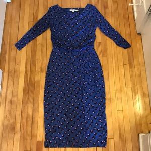 Boden Blue Patterned Dress